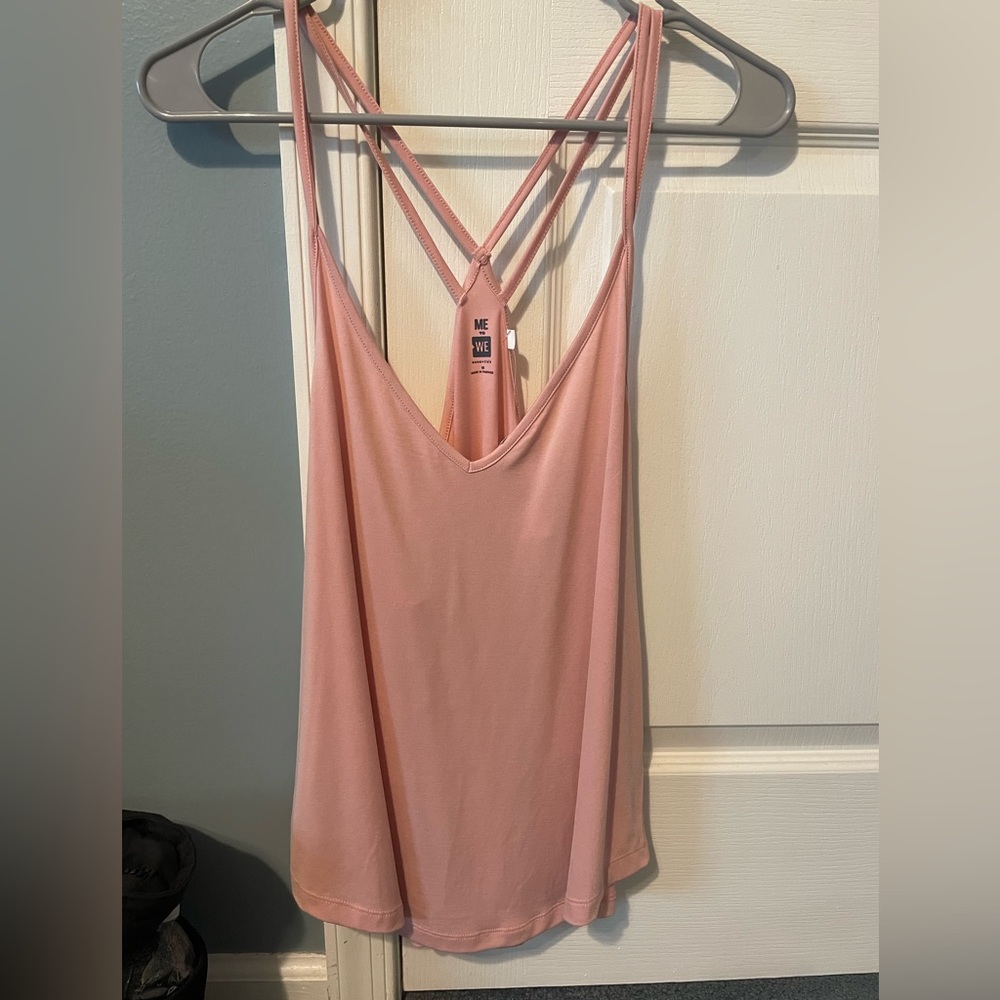 Me to We Pink Tank Top